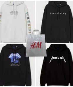 (COD) HOODIE H&M STARWARS/FRIENDS/METALICA