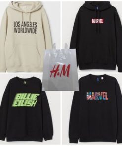 (COD) CREWNECK/HOODIE H&M LOS ANGELES/MARVEL/BILLIE EILISH