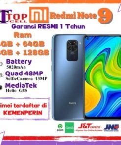 Redmi Note 9 Ram 4GB+64GB - 6GB+128GB Garansi Resmi Xiaomi 1 Tahun