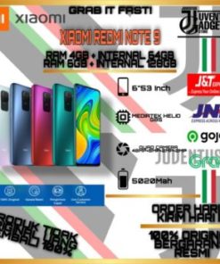 XIAOMI REDMI NOTE 9 4GB + 64GB & 6GB + 128GB GARANSI RESMI TAM XIAOMI