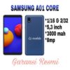 Samsung A01 Core 2/32 sama 1/16 Resmi