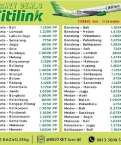 TIKET PESAWAT PROMO CITILINK MURAH PP