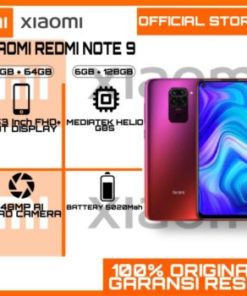 XIAOMI REDMI NOTE 9 ( RAM 4GB + INTERNAL 64GB & RAM 6GB + INTERNAL 128GB ) GARANSI RESMI TAM XIAOMI