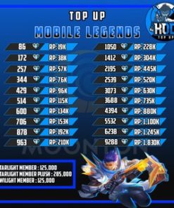 TOPUP DIAMOND MOBILE LEGEND MURAH CEPAT AMAN LEGAL100%