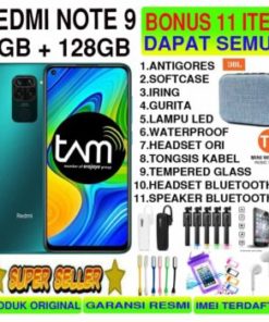 XIAOMI REDMI NOTE 9 4/64 6/128 RAM 4GB 6GB ROM 64GB 128GB GARANSI RESMI