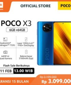 Poco X3 NFC (6GB+64GB) Snapdragon™ 732G, Layar 6.67” FHD+, 5160mAh, 64MP Quad Kamera, GaransiResmi