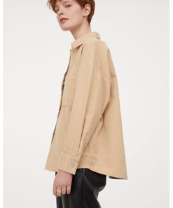 Oversized corduroy shirt