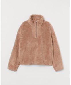 Faux shearling top