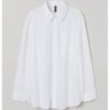 Oversized cotton shirt