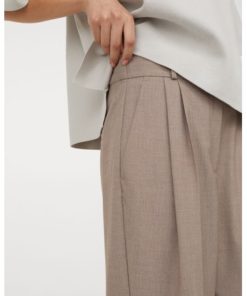 Crease-leg trousers