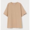 Wide cotton T-shirt