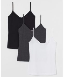 3-pack V-neck strappy tops