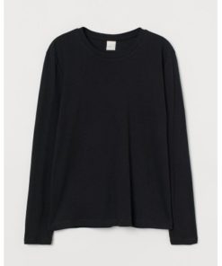 Long-sleeved jersey top