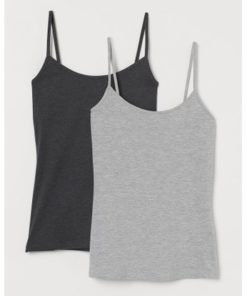 2-pack jersey strappy tops