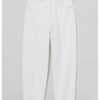 Ankle-length twill trousers