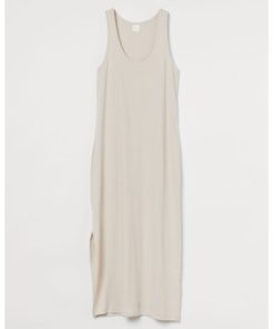 Ribbed maxi dress