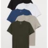 5-pack Slim Fit T-shirts