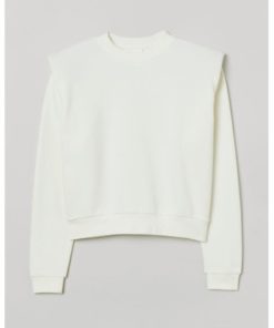 Shoulder-pad sweatshirt