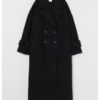 Long wool-blend coat