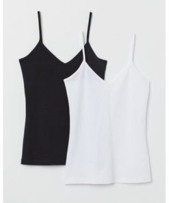 2-pack jersey strappy tops