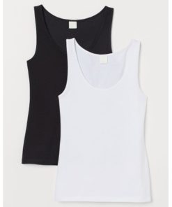 2-pack cotton vest tops