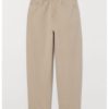 Ankle-length twill trousers