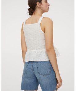 Broderie anglaise strappy top