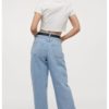 Button-front cropped top