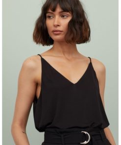 V-neck strappy top