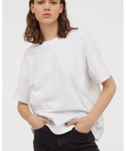 Wide cotton T-shirt