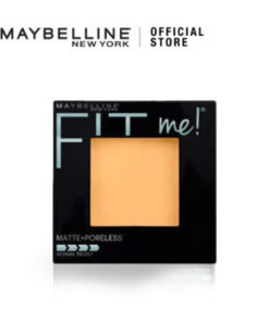 Maybelline Fit Me Matte + Poreless Powder Foundation Make Up - 220 Natural Beige (Matte Foundation)