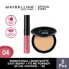 Maybelline Color Sensational Liquid Lipstick Easy Berry & 12H Oil Control Powder [ 120 ]