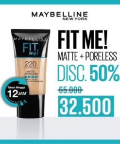 DISKON 50% Fit Me Foundation TUBE / BOTOL Maybelline Matte Poreless Liquid 18ML Bottle Pump 30ML