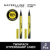 Maybelline Hypersharp Laser Liquid Pen Eyeliner Makeup - Waterproof Eyeliner Hitam (Twinpack)