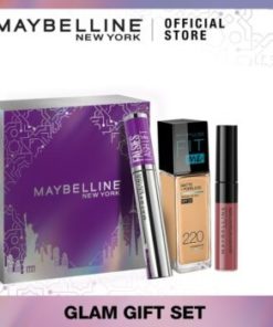 Maybelline Special Glam Gift Set - Fit Me Foundation 220, Lash Lift Mascara, SLM Lipstik 06 BestBabe