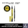 Maybelline Hypersharp Liquid Liner + Define & Blend Natural Brown Eyes Make Up