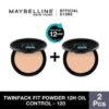 Maybelline Fit Me 12-Hour Oil Control Powder 120 Make Up - Twinpack