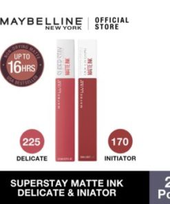 Maybelline Superstay Matte Ink Liquid Matte Lipstick Initiator & Delicate Make Up