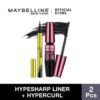 Maybelline Volum Express Hypercurl Mascara + Hypersharp Liquid Liner Eyes Make Up
