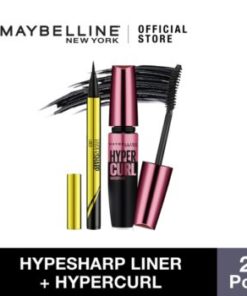 Maybelline Volum Express Hypercurl Mascara + Hypersharp Liquid Liner Eyes Make Up