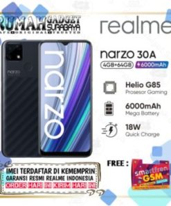 HP realme narzo 30A 4/64GB [Helio G85, 6000mAH, 18W Quick Charging, AI Camera]