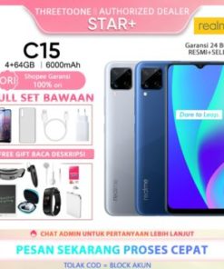 Realme C15 Ram 4GB Rom 64GB baterai 6000mAh Garansi Resmi BNIB bisa COD