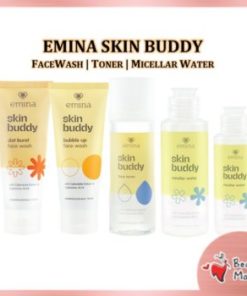 EMINA Skin Buddy Face Wash Bubble Up Dot Burst Toner Micellar Water SERIES
