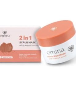 ORIGINAL Emina 2 in 1 Scrub Mask Masker Wajah 2in1 50 ML