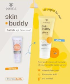 ORIGINAL Sabun Cuci Muka Emina Skin Buddy Double Bubble Up Face Wash 60 ML