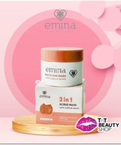 Emina 2 in 1 Scrub Mask With Walnut Scrub | Masker Wajah 2in1 50 ML