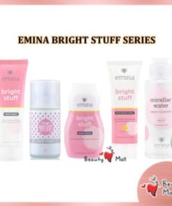 Emina Bright Stuff SERIES Face Wash Toner Loose Powder Moisturizing Cream Micellar Tone Up Serum