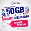 Kartu Perdana Live.On 50GN Plus Sosmed Sesukamu!