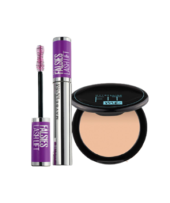 MAYBELLINE The Falsies Lash Lift  + Maybelline Fit Me 12-Hour Oil Control Powder Make Up 120