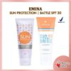 ORIGINAL Sunblock Emina Sun Battle Sun Protection SPF 30 Sunblock Wajah Dan Badan